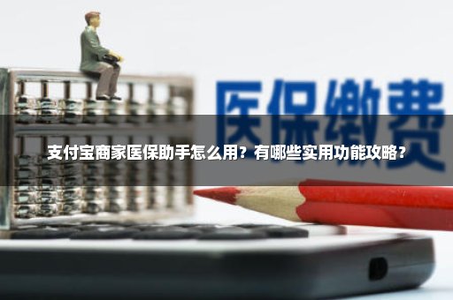支付宝商家医保助手怎么用？有哪些实用功能攻略？